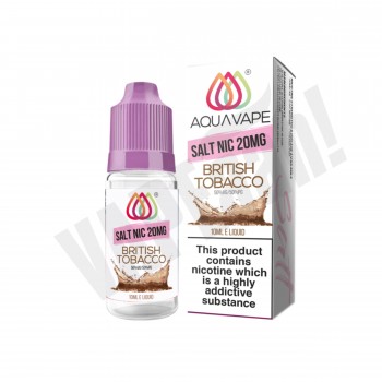 AQUA VAPE Nic Salt 50/50 - British Tobacco - 10ml
